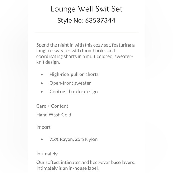 Free People Intimately Lounge Well Swit Set Medium - Picture 10 of 10